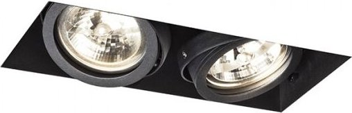 Strahler electra ii schwarz 12V G53 2x50W