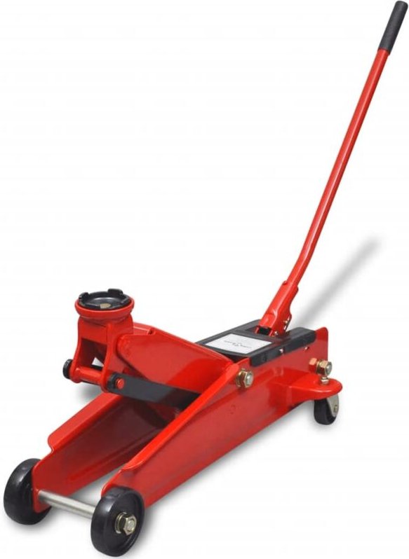 Hydraulischer Wagenheber mit niedriger Aufnahme 3 Tonnen rot