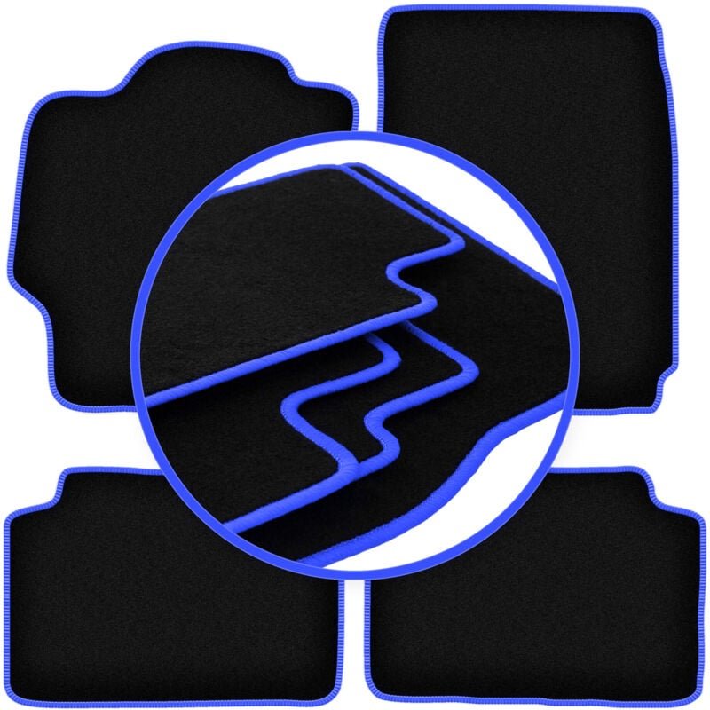 CARLUX-BLUE Autofußmatten für: Mazda 323 BJ Limousine, Fließheck, Break, Kombi (1998-2003)