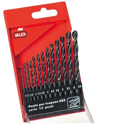 Meißel-Set 13 hss Stûcke für Metall 1461184 - Valex