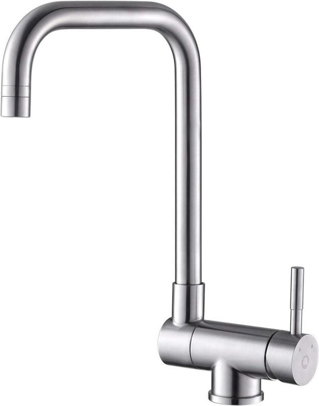 360° schwenkbare Küchenarmatur, klappbare Spültischarmatur, Messing/Edelstahl