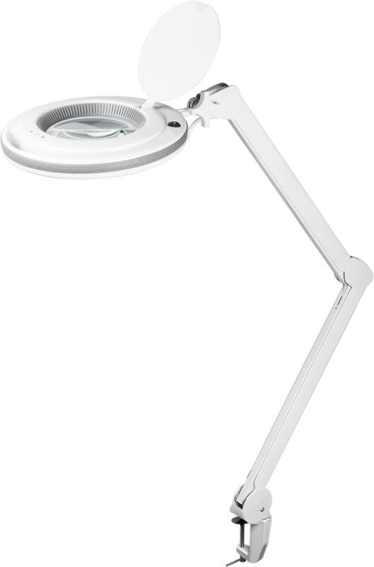 LED-Klemm-Lupenleuchte, 9 w, 730 lm, Kristallglas, dimmbar, weiß - Goobay
