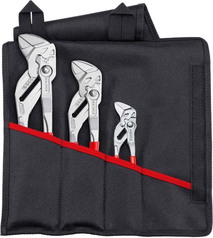Knipex - Zangenschlüssel-Set 1 x 87 01 150, 1 x 87 01 250, 1 x 87 01 300 330 mm