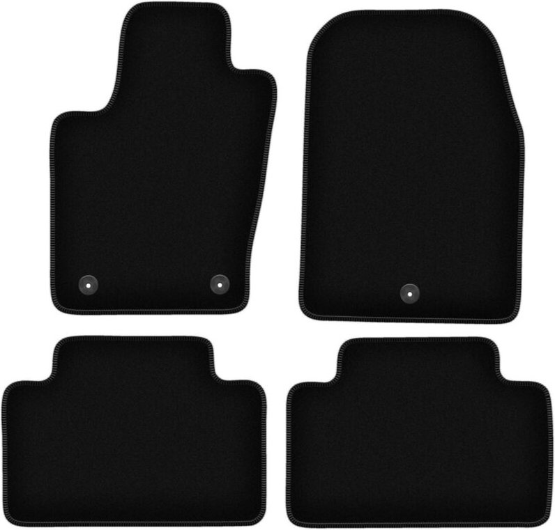 BASIC schwarze Veloursmatten für: Jeep Grand Cherokee WK2 Offroad (2010-2018)