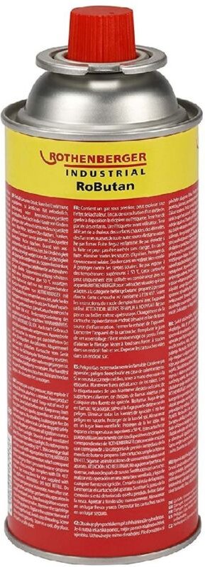 Rothenberger - Industrial RoButan Gaskartusche, 220g / 393ml, Bajonettverschluss, MSF-1A
