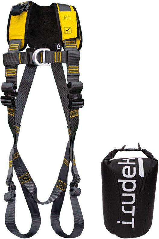 EHS - Irudek Expert Pro 50 Absturzsicherungsgurt - s/m - Schwarz / Gelb - Schwarz / Gelb