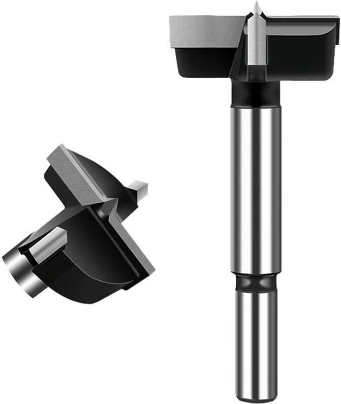 1 Stück Forstner-Holzbohrer, 40 mm Senkkopf-Hartmetall-Holzbohrer, Lochsägen-Bohrer für Holzbearbeitung, Formung von Löc...