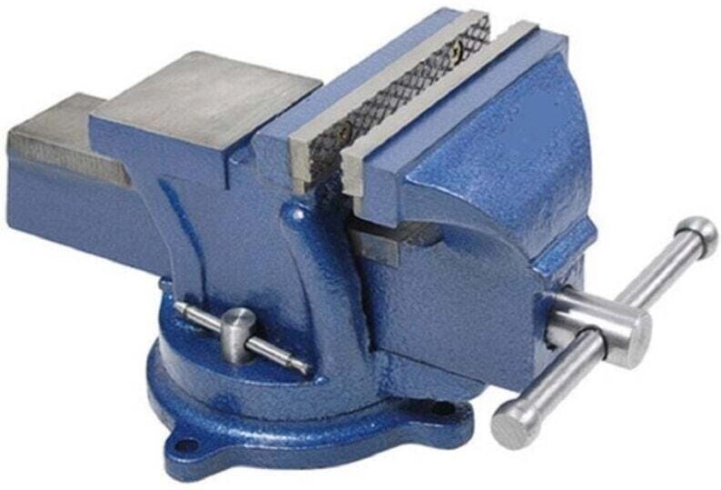 150 mm drehbarer Schraubstock mit professionellem Amboss aus Gusseisen und Stahl – - Ymyny