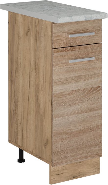 Thumbnail - Vicco - Küchenunterschrank R-Line, Sonoma, 30 cm ap Marmor