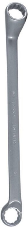 Thumbnail - DEDRA 16x17 mm gekröpfter Ringschlüssel - Crv, Satin-Finish