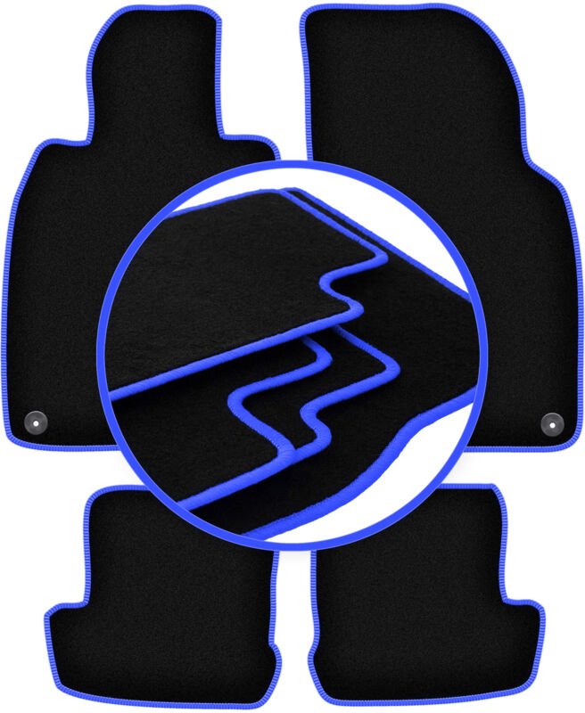 CARLUX-BLUE Autoteppiche für: Porsche 911 (Typ 991) Coupé, Targa, Cabrio (2010-2019)