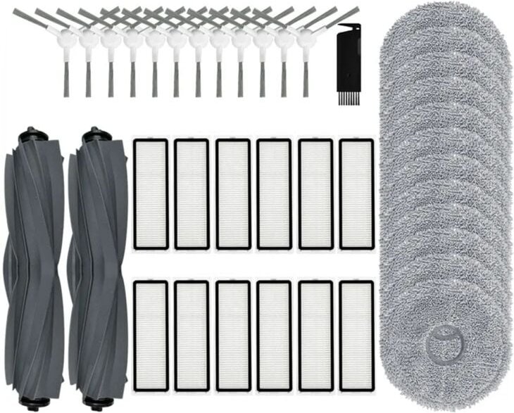 Für Dreame Bot L10 Prime / L10s Pro Staubsauger Hauptseitenbürste Hepa-Filter Mopptücher Lumpen Zubehör