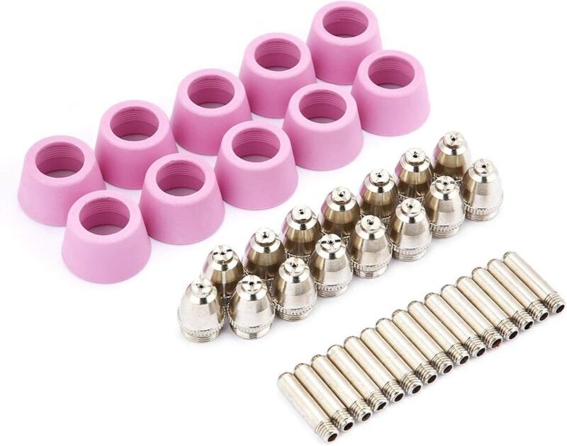 90 teil/satz Plasmaschneider Schneidbrenner Elektrode Düsen Tip Zubehr, Elektroden Düsen-Kit, für Plasmaschneidbrenner -...