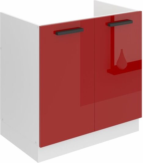 Unterschrank Küche, Spülenunterschrank 80 cm Breite. sdz Küchenunterschrank ohne Arbeitsplatte. Spülenschrank mit 2 Türe...