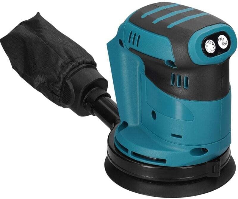 Wiederaufladbare runde Schleifpapiermaschine, Lithium-Batterie-Poliermaschine, Schleifpapiermaschine, keine Batterie und...