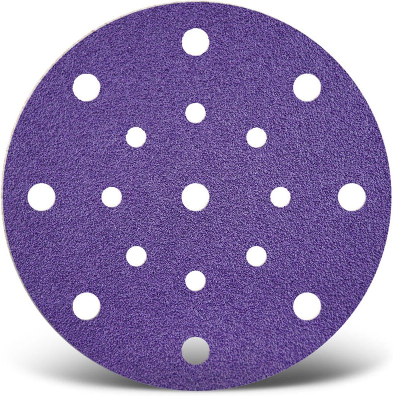 Titanium hd Klett-Schleifscheiben, 150 mm, 17-Loch, f. Exzenterschleifer, Keramik-Mix (50 Stk.) K1000 - Menzer