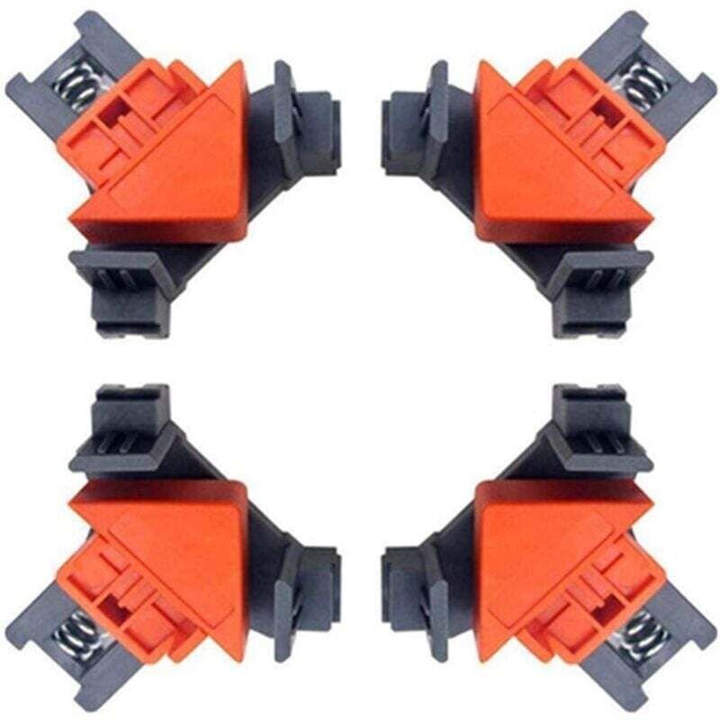 4-teilige rechtwinklige Klemmen für die Holzbearbeitung, rechtwinklige Klemmklammer für die Zimmerei, Schnellbefestigung...