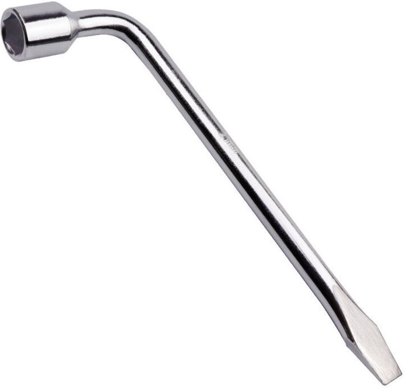 Thumbnail - 21 mm gebogener Auto-Radschlüssel, verchromter Kohlenstoffstahl