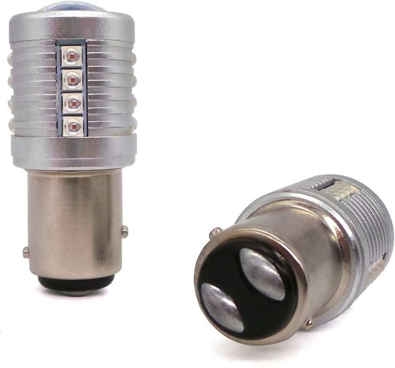 Thumbnail - Stück P21/5W LED-Lampe BAY15D 12-24V CANBUS 2000lm rot
