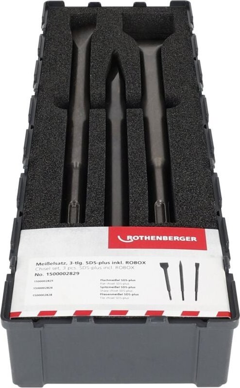 ROTHENBERGER Meißelsatz 3-tlg SDS-plus - 1500002829