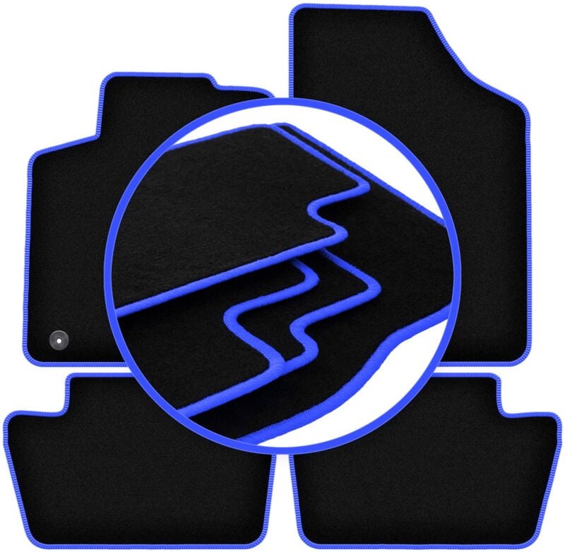 CARLUX-BLUE Autofußmatten für: Peugeot 307 Fließheck, Kombi, SW (2001-2009)