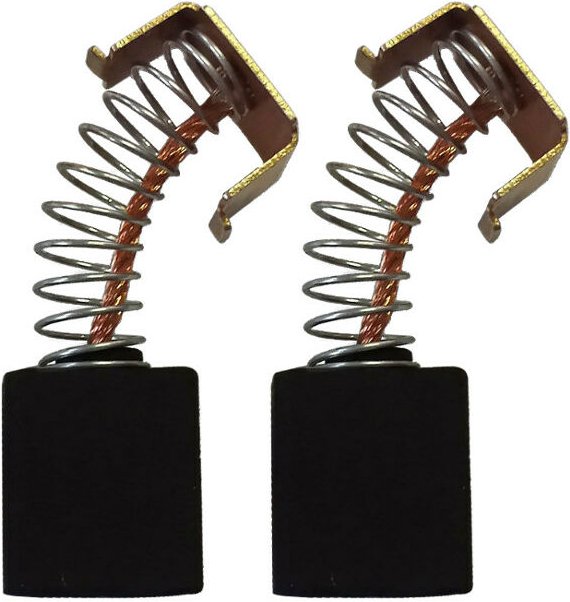 Trade-shop - 2x Kohlebürsten D-011 für Einhell Bavaria Winkelschleifer bws 125/850-2 4430319 bws 125/850-2 4430130 le-ws...