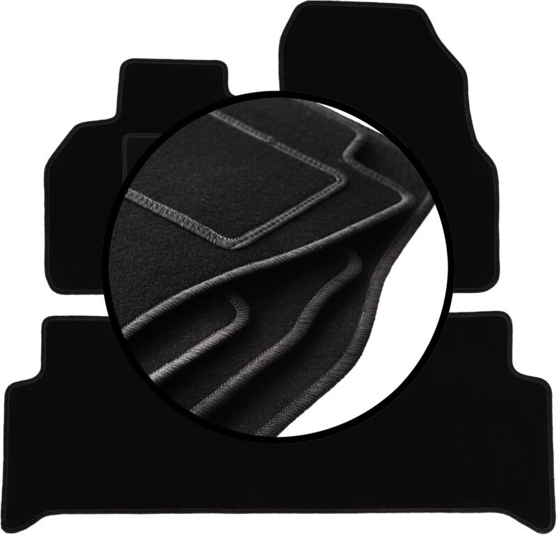 Komplettset Veloursmatten für: Renault Scenic II Minivan (2003-2009)