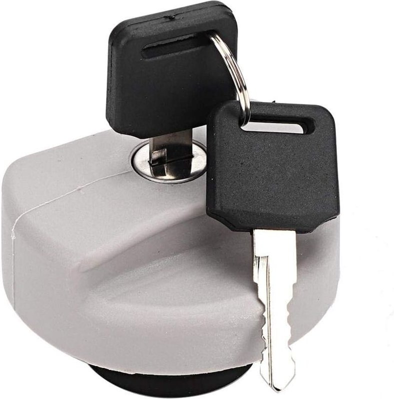Thumbnail - Tankdeckel für Vauxhall Opel, Tankdeckel, graue Benzindeckel-Abdeckung, Sperrschlüssel 1702834 93224461, passend für Ope...