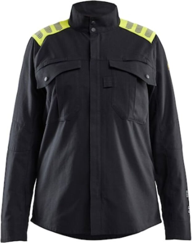 Mehrzweck-Hemd für Frauen 4072 - Schwarz/Gelb M