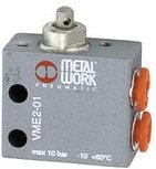 Thumbnail - 3/2-Wege-Miniaturventil, mechanisch, Stößel, no, 4 mm seitlich - Riegler