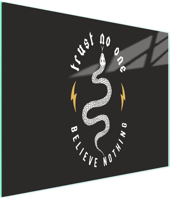 Glasschneidebrett 52x30 Schwarz