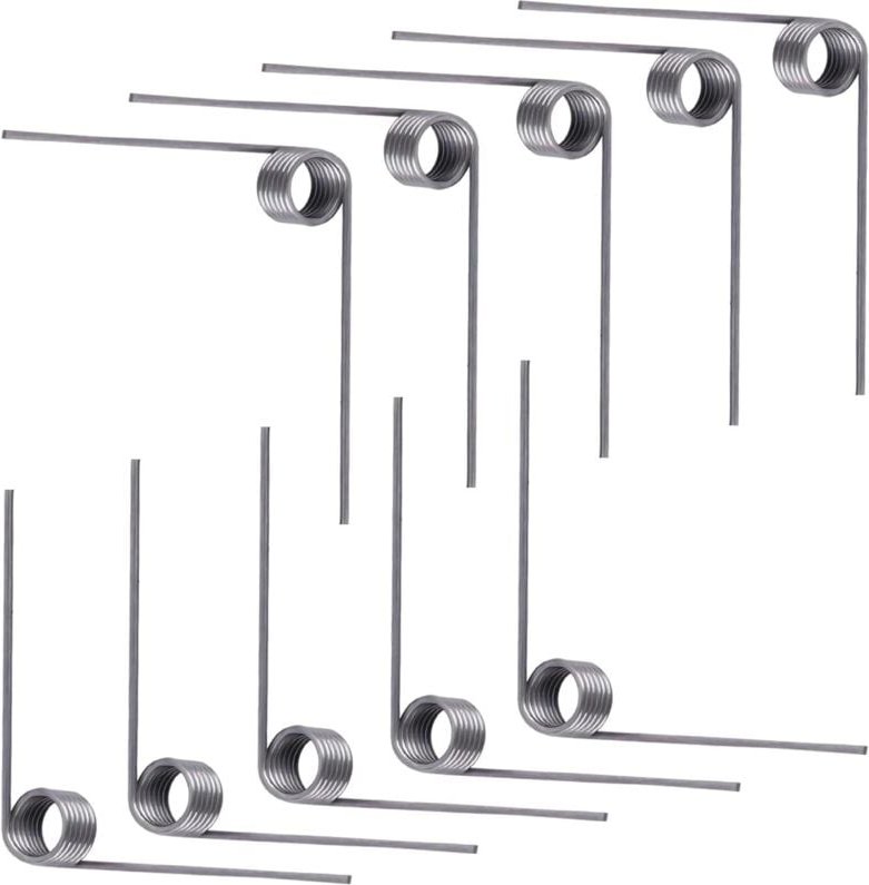 Thumbnail - 10 Stück Torsionsfeder, Rückholfeder, Drahtdurchmesser 0,7 mm, Außendurchmesser 5 mm, 6 Umdrehungen, 90°-Winkel, für Rep...