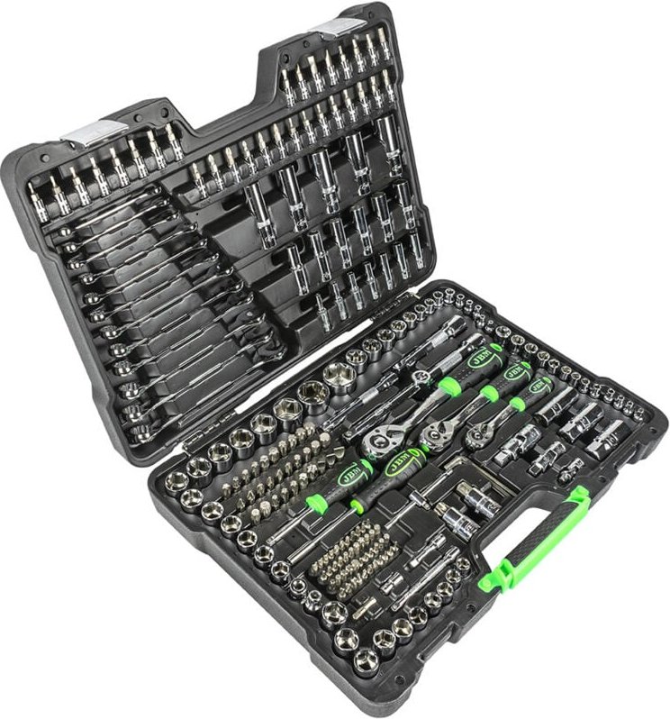 216-teiliger Werkzeugkoffer mit verchromten Innensechskanten JBM54045