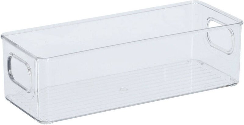 Zeller - Transparenter Organizer aus Kunststoff, 25,5 x 10 x 7,6 cm