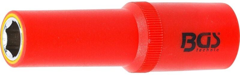 Bgs Technic - VDE-Steckschlüssel-Einsatz Sechskant Antrieb Innenvierkant 12,5 mm (1/2') sw 12 mm