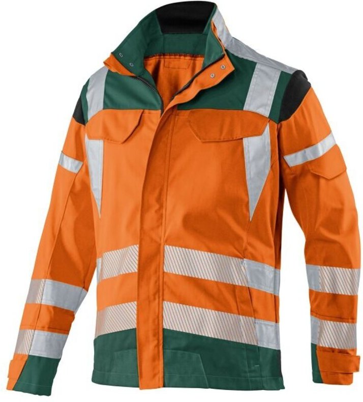 Thumbnail - Kübler Jacke reflectiq psa 2 warnorange/moosgrün Gr. 60