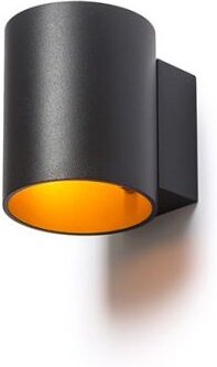 Strahler tuba w Wandleuchte schwarz matt/gold 230V G9 33W