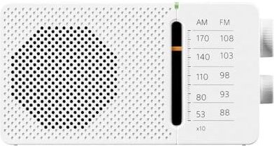Thumbnail - Sr-36 white fm/am Radio eingebauter Lautsprecher Teleskopantenne Kopfhörerausgang - Sangean