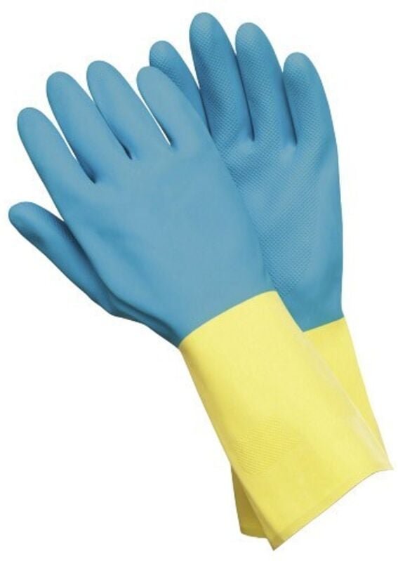 Zweifarbige Neopren-/Latex-Handschuhe Gr. l (Paar)