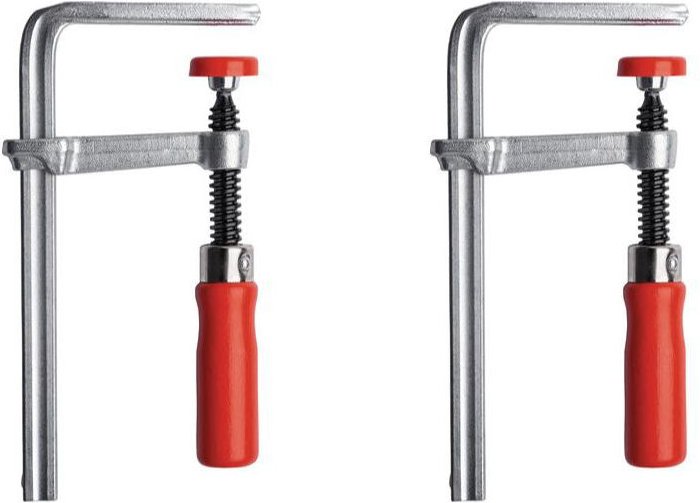 Thumbnail - Tischzwingen-Set gtr Spannweite 120 mm Ausladung für Führungsschienen VE2 - Bessey