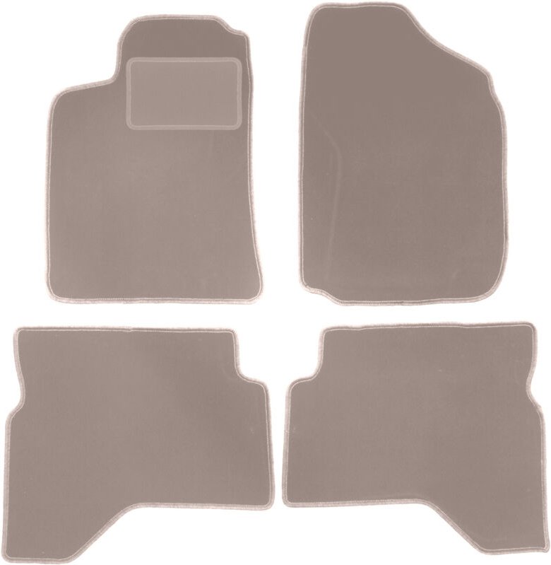 Beige Veloursmatten für: Mitsubishi Pajero Sport I SUV (1996-2008)