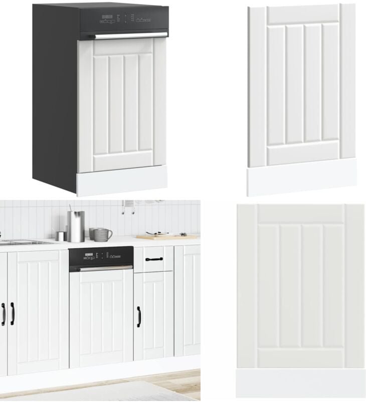 Geschirrspülerblende Lucca Weiß Holzwerkstoff - Vidaxl