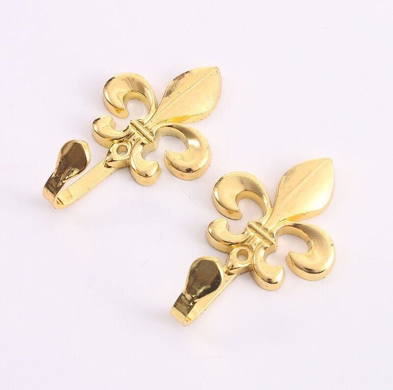 Stück Vorhanghaken zur Wandmontage, Metallgravurhandwerk im Vintage-Stil, dekorative Kleiderbügel, für Kleiderhaken im W...