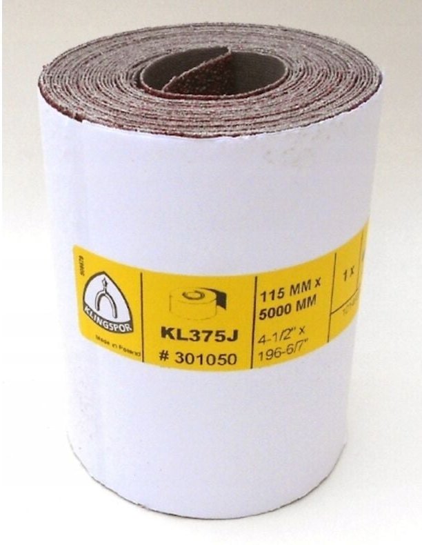 KLINGSPOR KL375J Schleifgeweberolle 115x5m Gr.40