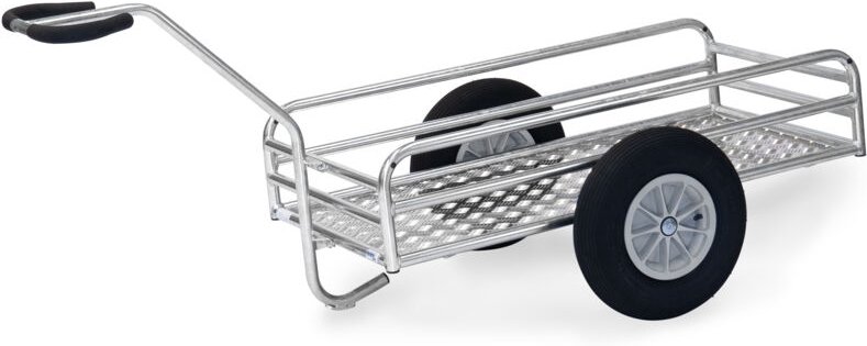 Fetra Outdoor-Handwagen feuerverzinkt mit 1145x545mm Ladefläche aus Alu-Quintettblech und Luftbereifung