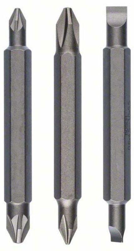 Doppelklingen-Set, 3tlg. PH1, PZ1, s 0,6x4,5, PH2, PZ2, S1,0x5,5, 60 mm - 2607001745 - Bosch