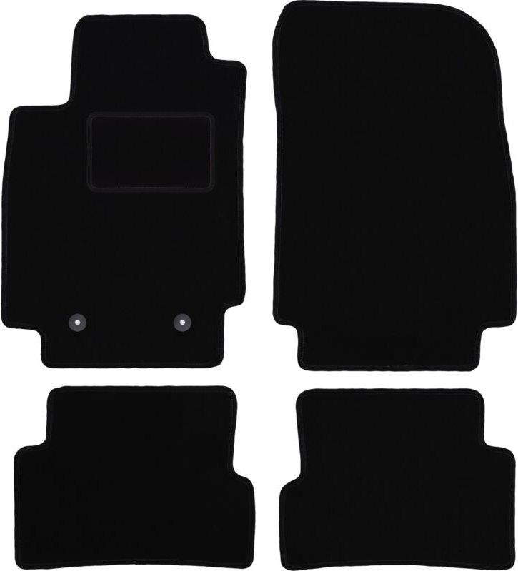 Schwarze Veloursmatten für: Renault Captur SUV (2013-2019)