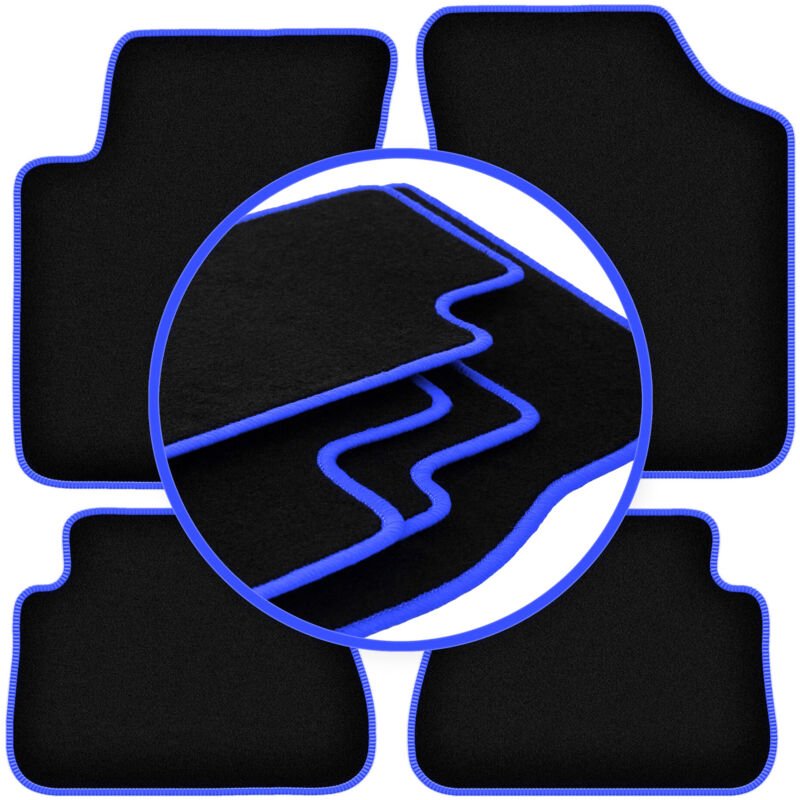CARLUX-BLUE Autofußmatten für: Kia Picanto I Fließheck (2003-2011)