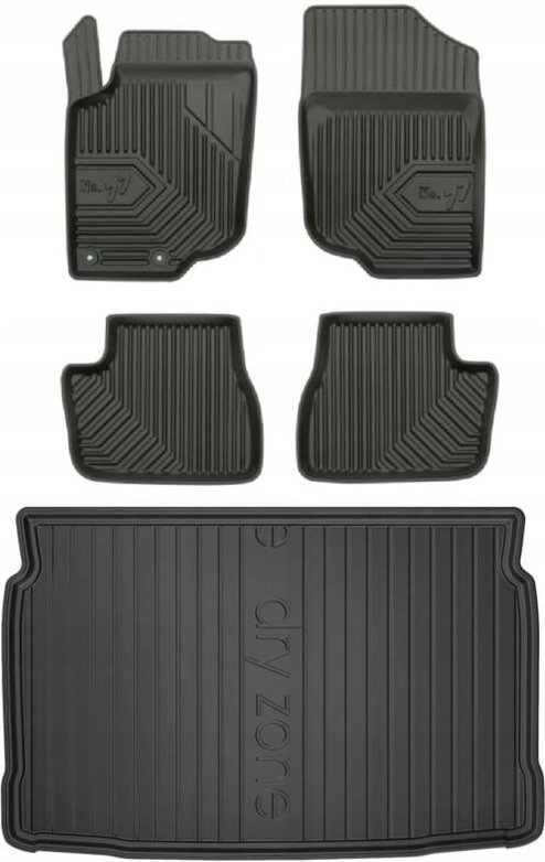 SET 77 Fußmatten und Fußmatten Peugeot 207 HB 2006-2012