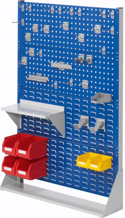 Kappes ®RasterPlan Stellwände einseitig Größe 4 - 2x Lochplatten 2x Schlitzplatten 1x Zubehörsortiment 37-teilig Enzianb...